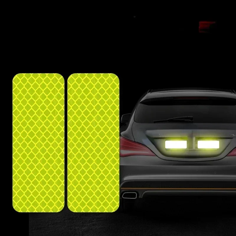 Pegatinas reflectantes de seguridad para parachoques del coche