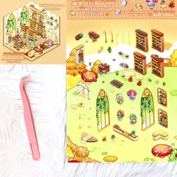 Pegatinas infantiles 3D para manualidades y scrapbooking creativas