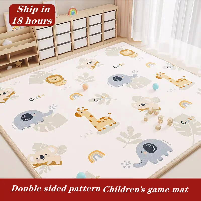 Alfombra de juego gruesa grande para bebé con estera de gateo - imagen 2