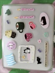 Pegatinas 3D de perros y muñecos de nieve para decorar