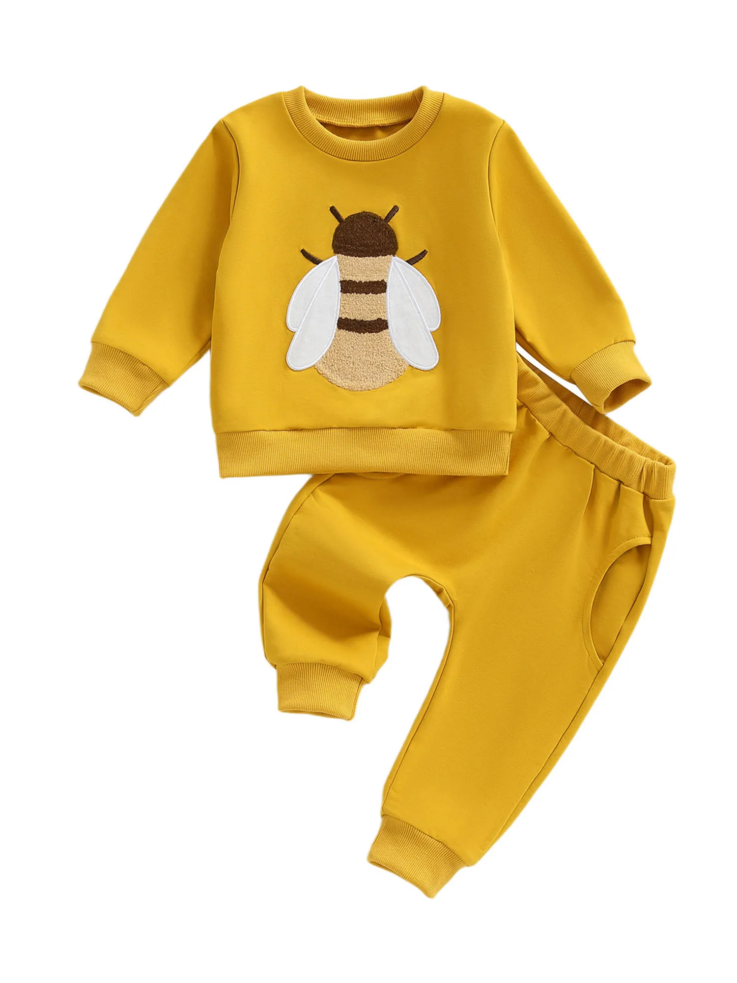 Sudadera con bordado de abeja y estilo de chándal
