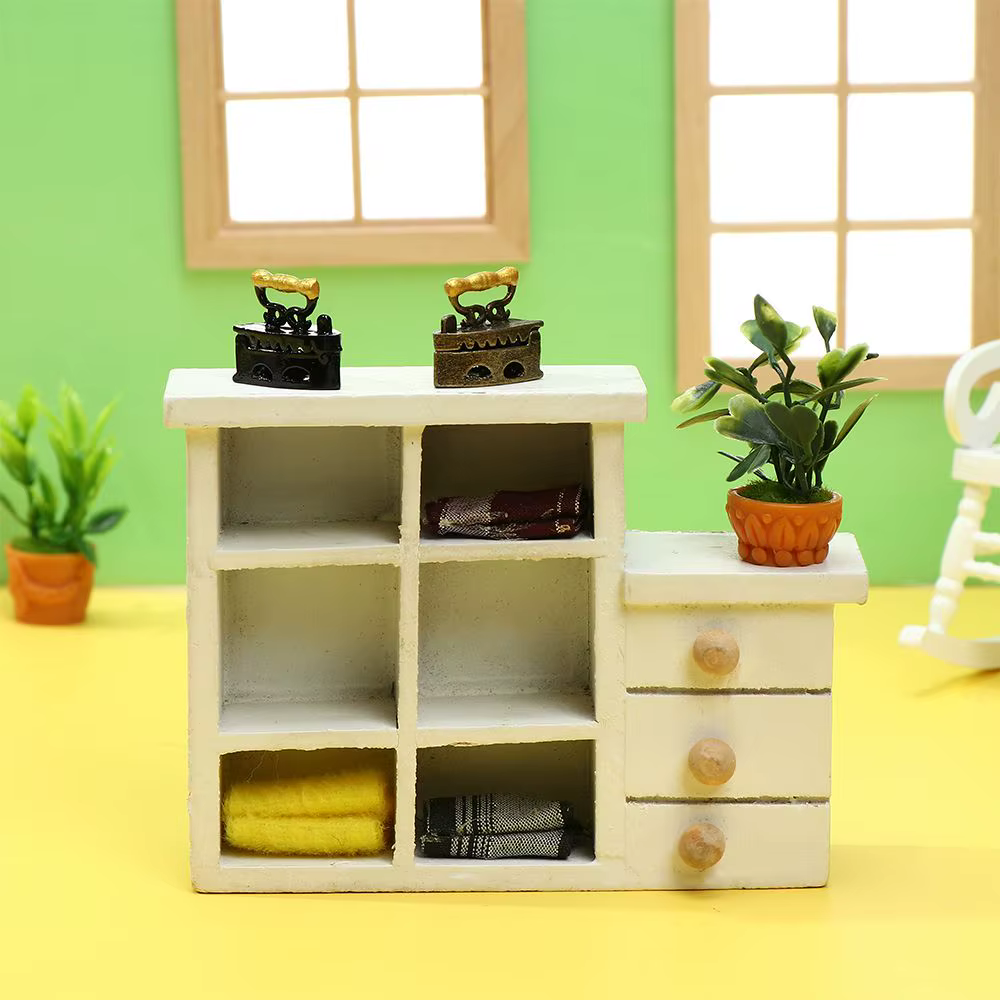 Mini herramienta vintage para casa de muñecas de hierro - imagen 3