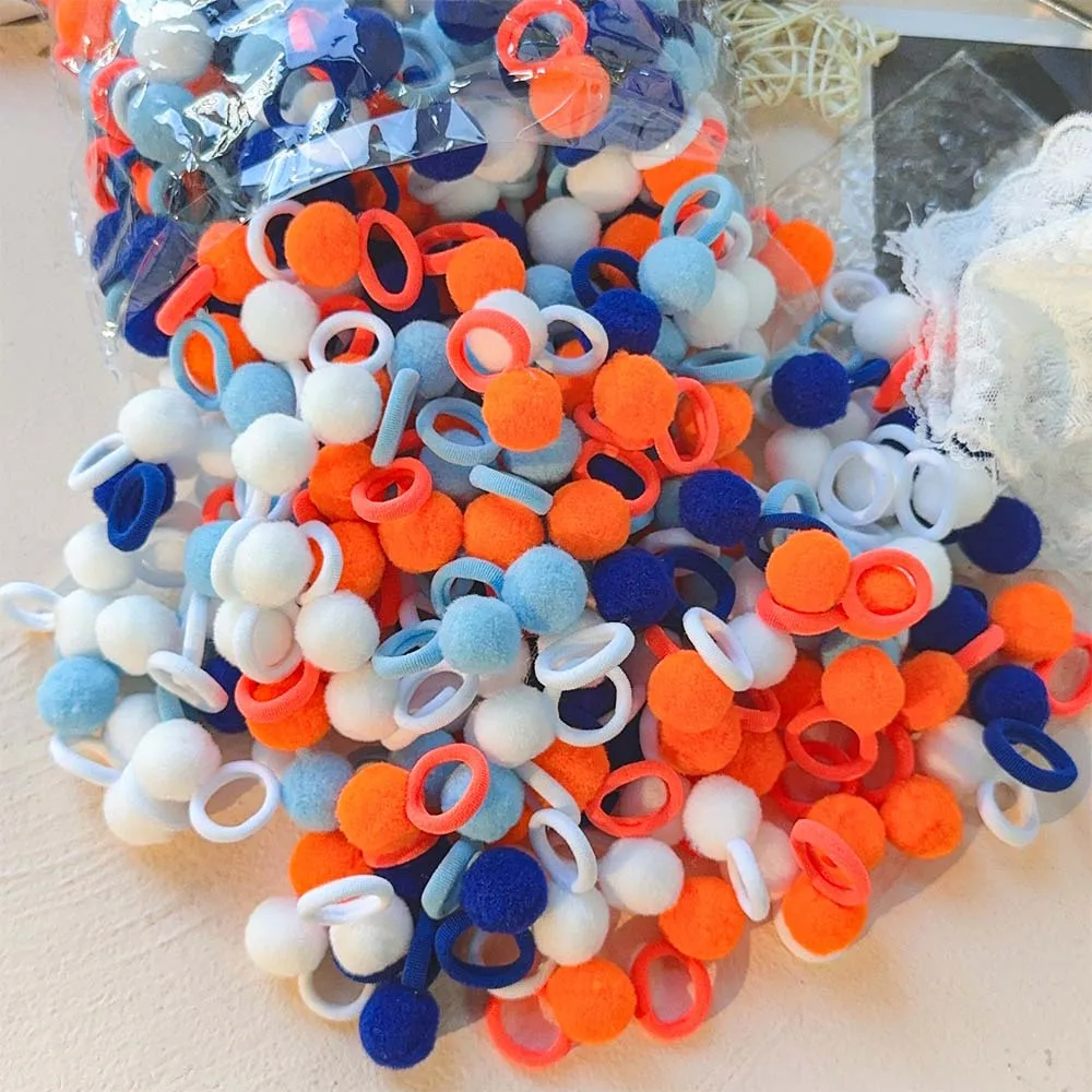 Accesorios para el cabello de bebé con diadema y coleteros de felpa - imagen 5