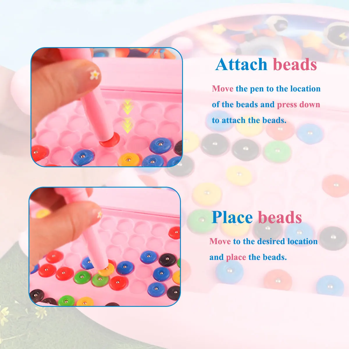 Pizarra magnética para dibujar – Juguete educativo Montessori niños 3-8 años - imagen 2