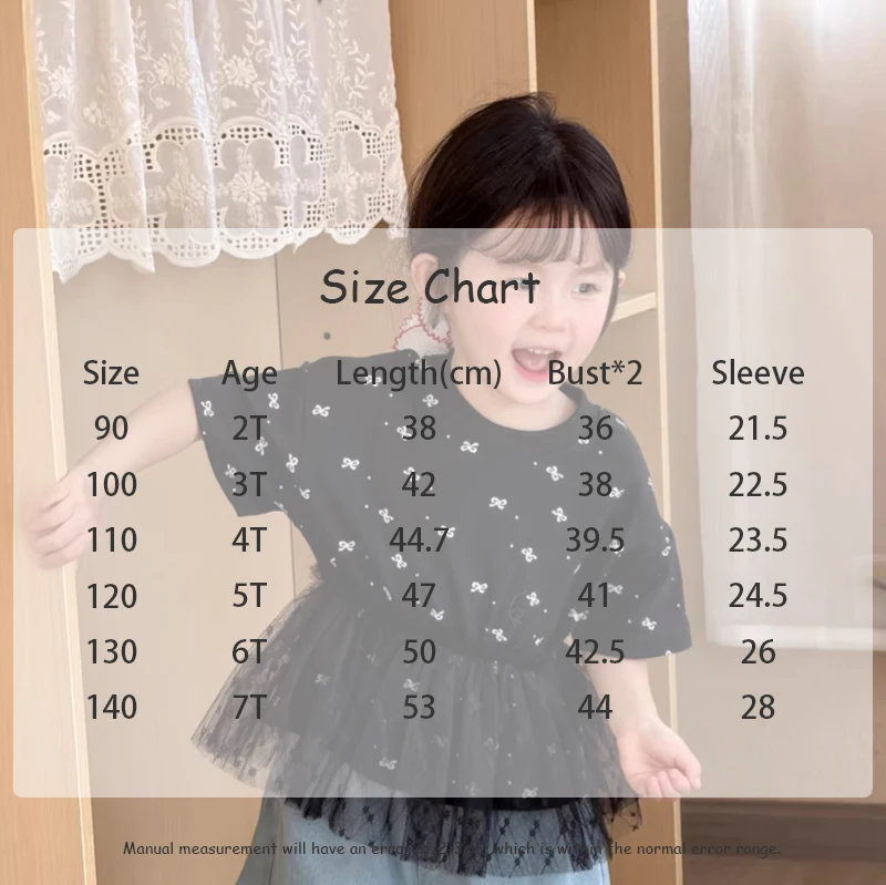 Camiseta de algodón suave para niña