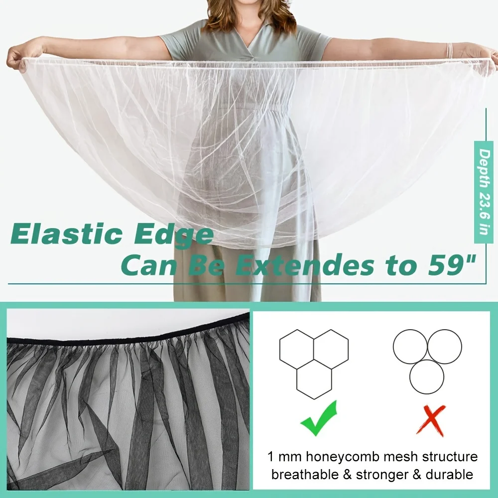 Mosquitera transpirable para cochecito anti-insectos y polvo - imagen 4