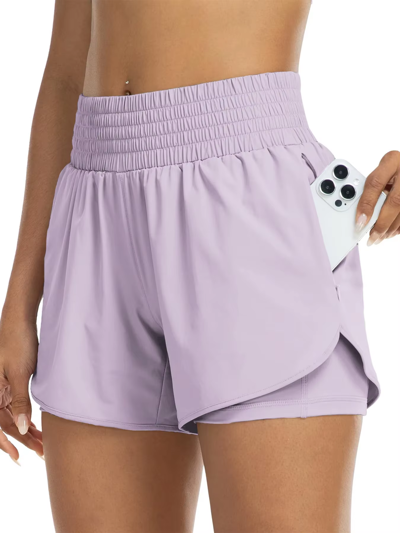 Shorts deportivos de secado rápido para mujer