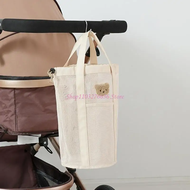 Bolsa para pañales de malla en color sólido