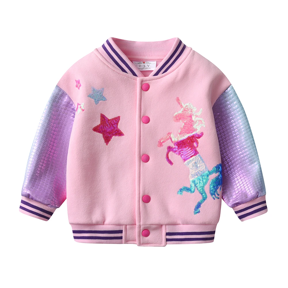 DXTON Chaqueta Escolar Unicornio Invierno Niña – Abrigo Cómodo