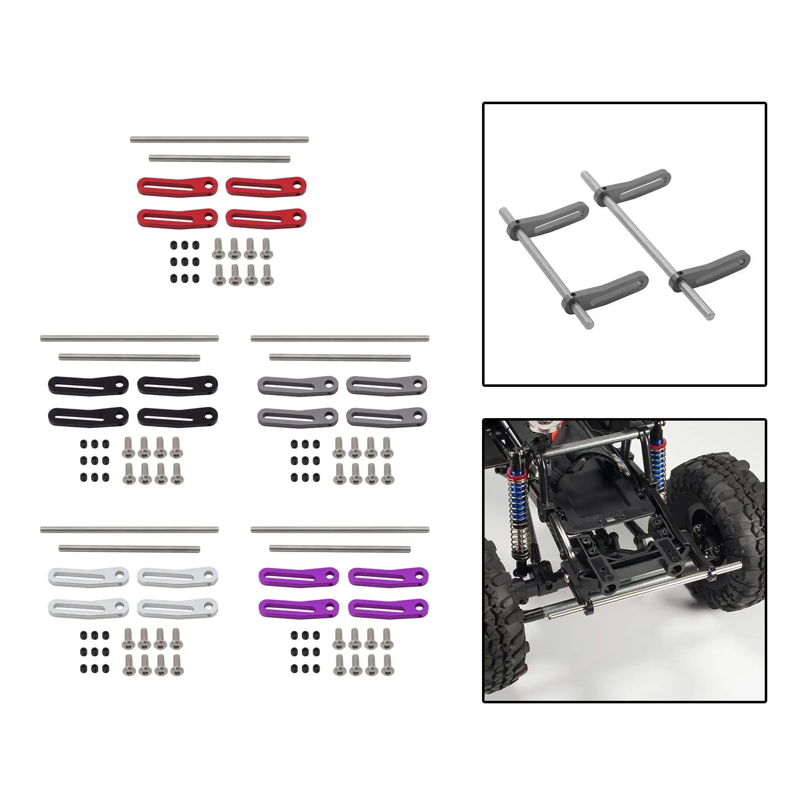 Aluminum Alloy Modular CNC RC Bumper for 1:10 RC Hobby Car Model DIY Accs Aluminum Alloy Modular CNC RC Bumper for 1:10 RC Hobby Car Model DIY Accs