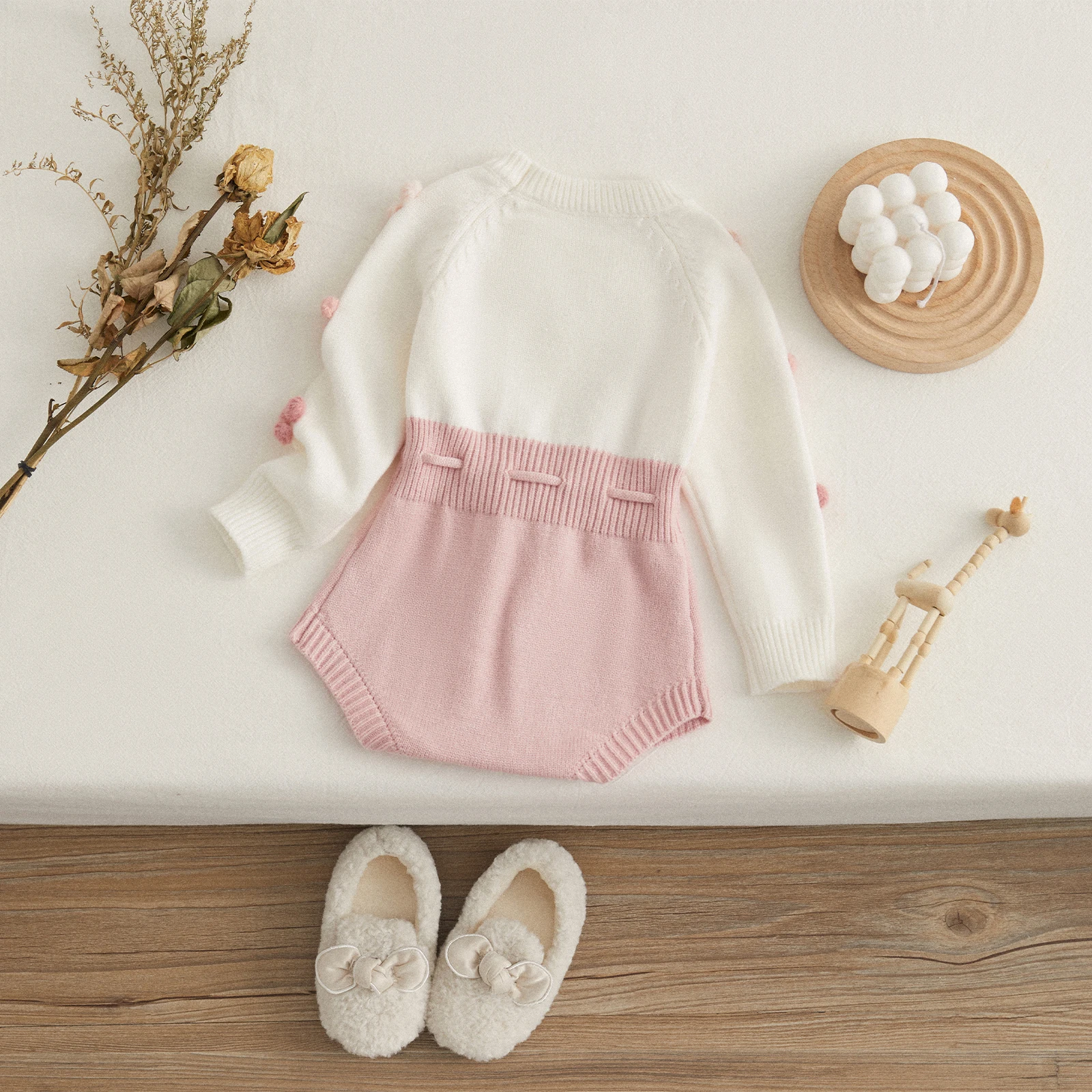 VISgogo jersey de punto con corazón para bebé niña – Otoño Invierno - imagen 5