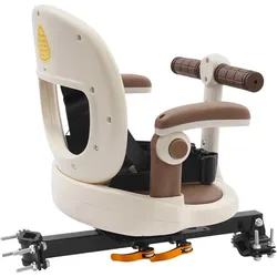 Asiento infantil para bicicleta con giro completo y soporte manillar