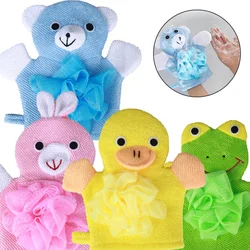 Guantes de baño para niños con diseño de animales