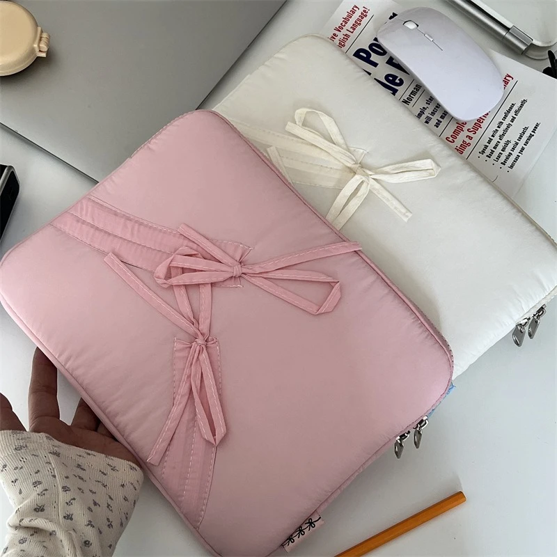 Funda acolchada con lazo para portátil y tablet esponjosa - imagen 4