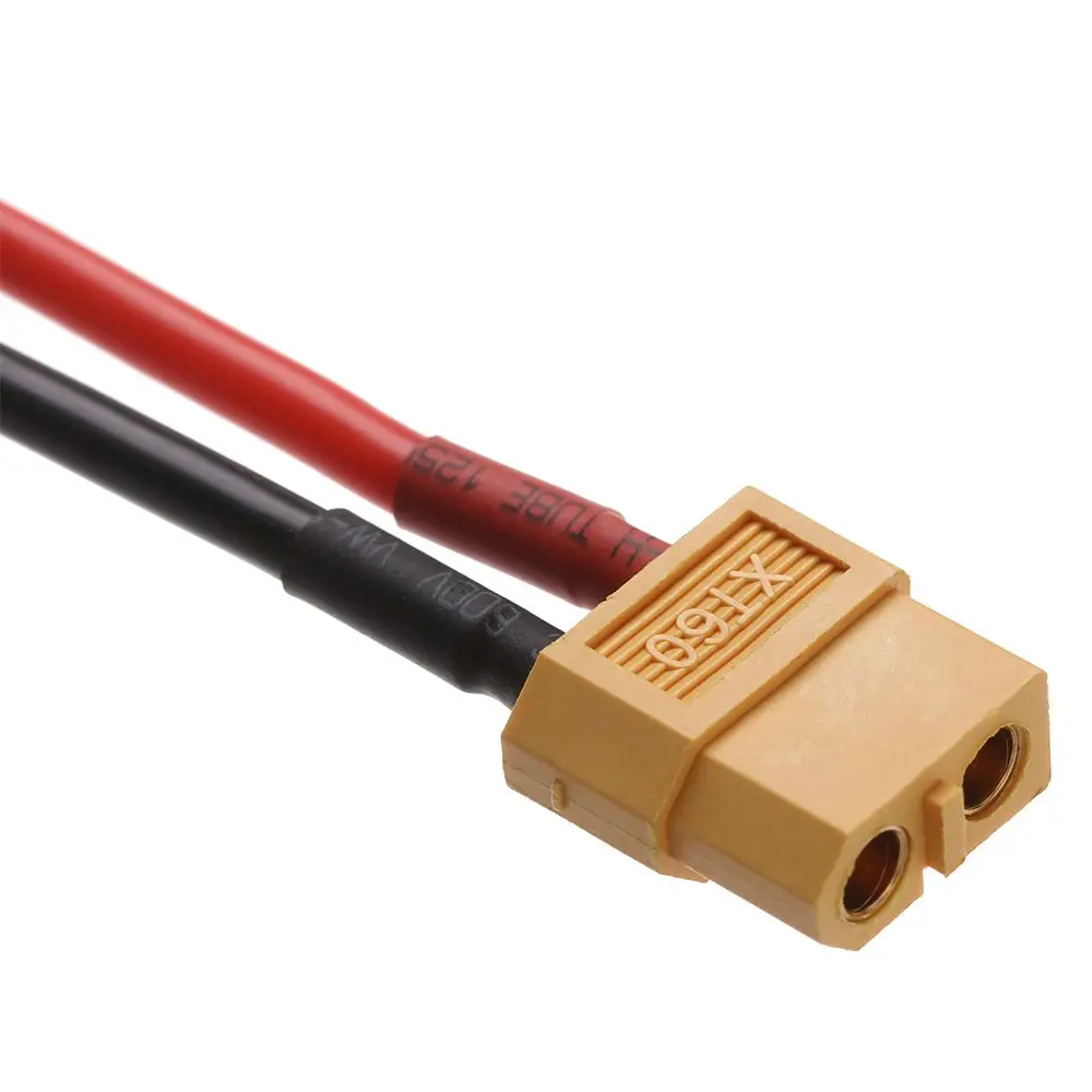 Conector XT60 hembra y macho con cable y silicona - imagen 3