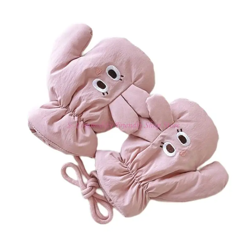 Guantes de invierno impermeables para niños con forro térmico - imagen 3