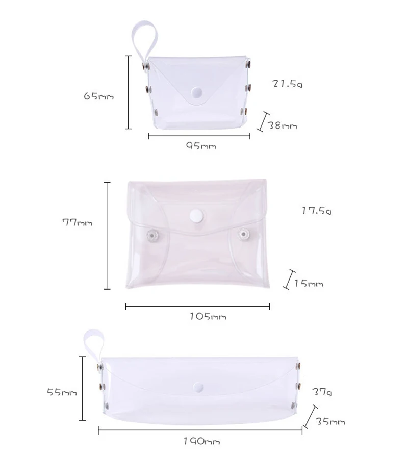 Estuche escolar transparente para lápices – Resistente y práctico - imagen 2