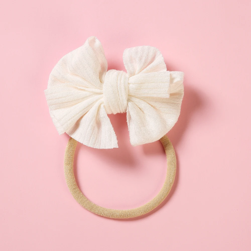 Diadema de lazo para bebé niña – Banda elástica suave - imagen 5