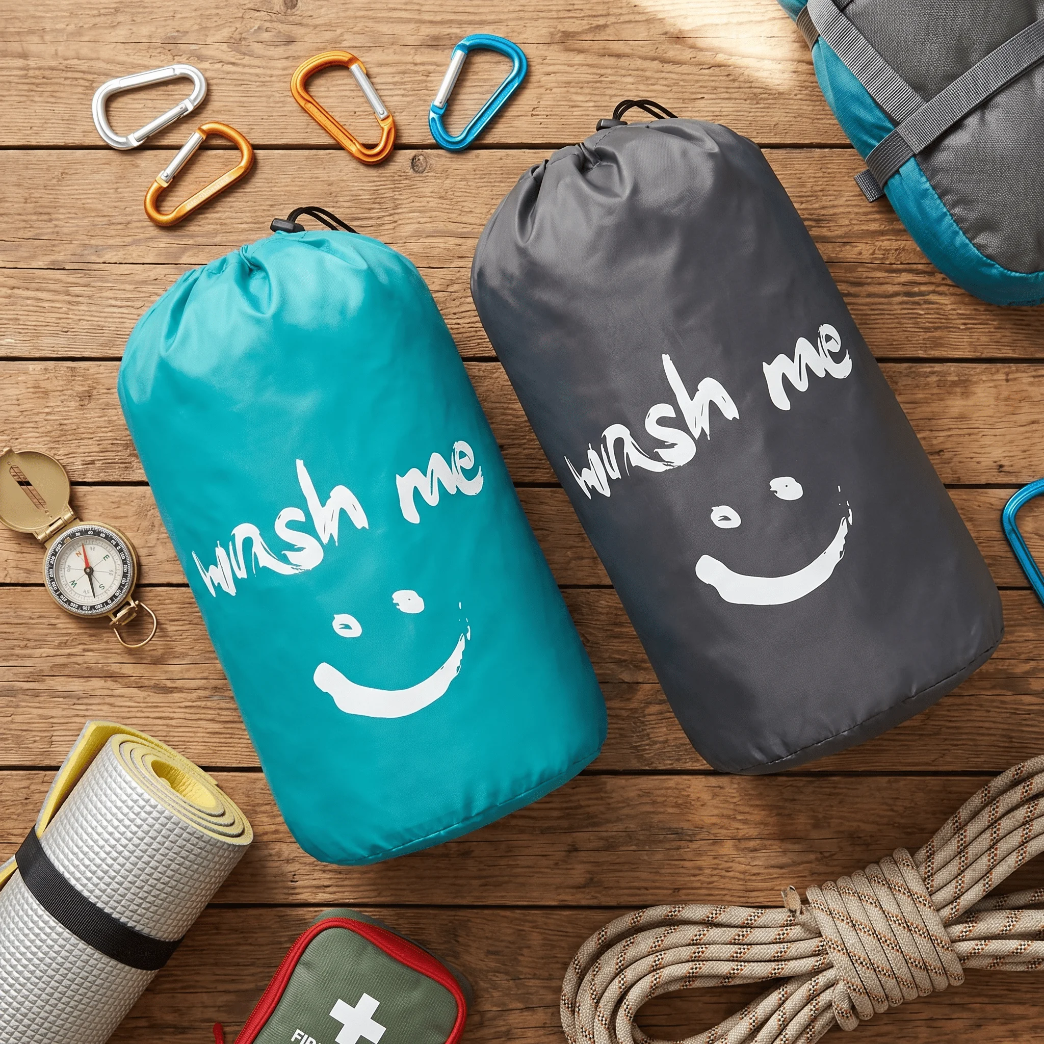 Bolsa para ropa sucia de gran capacidad con cordón para viaje - imagen 3