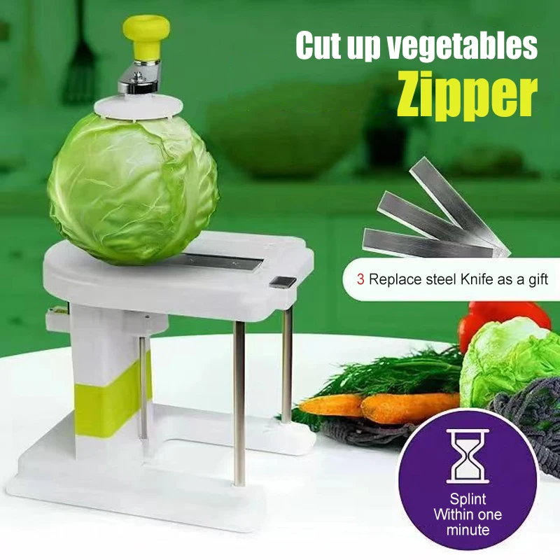 Rallador de repollo y cortador de verduras – Utensilio de cocina