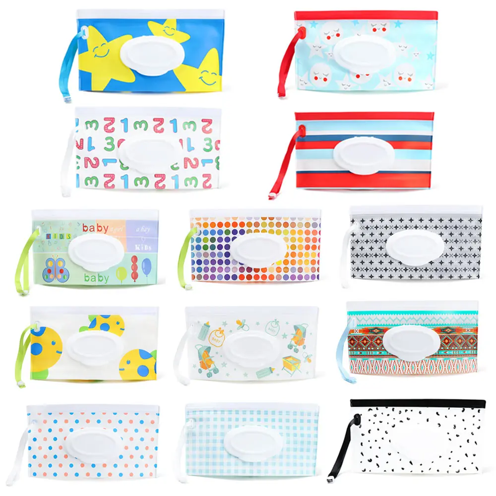 Bolsa de toallitas húmedas EVA rellenable reutilizable para cochecito - imagen 4