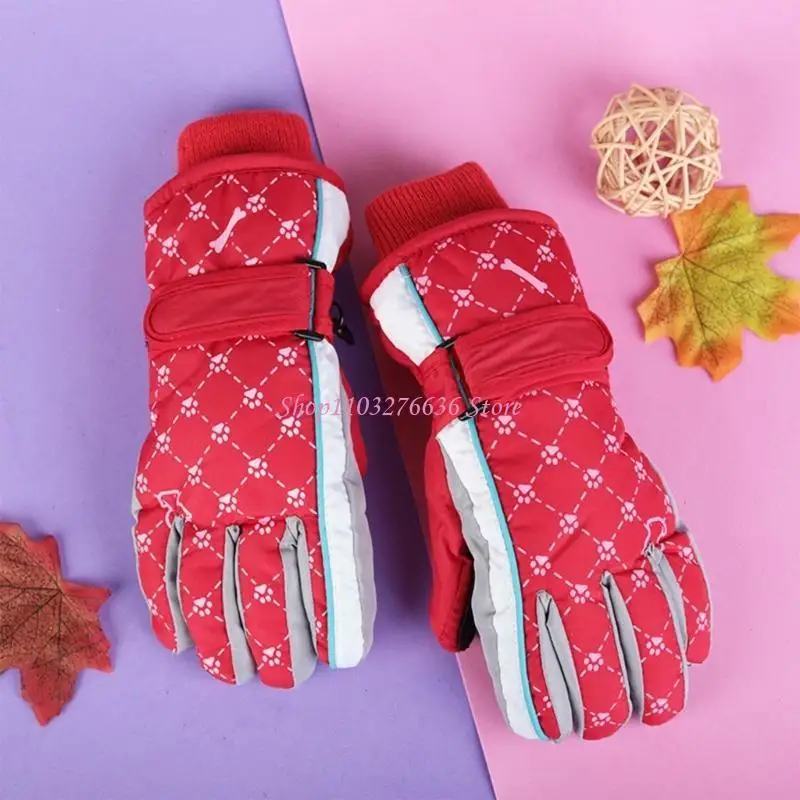 Detalle muñequera ajustable guantes niños R6FD