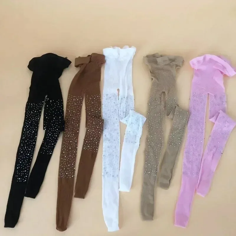 Pantimedias de malla con encaje y strass bebé niña verano - imagen 5