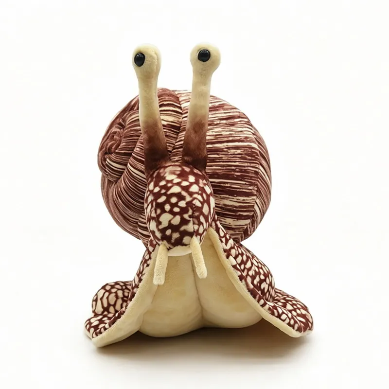 Caracol de peluche realista de tamaño 38 cm