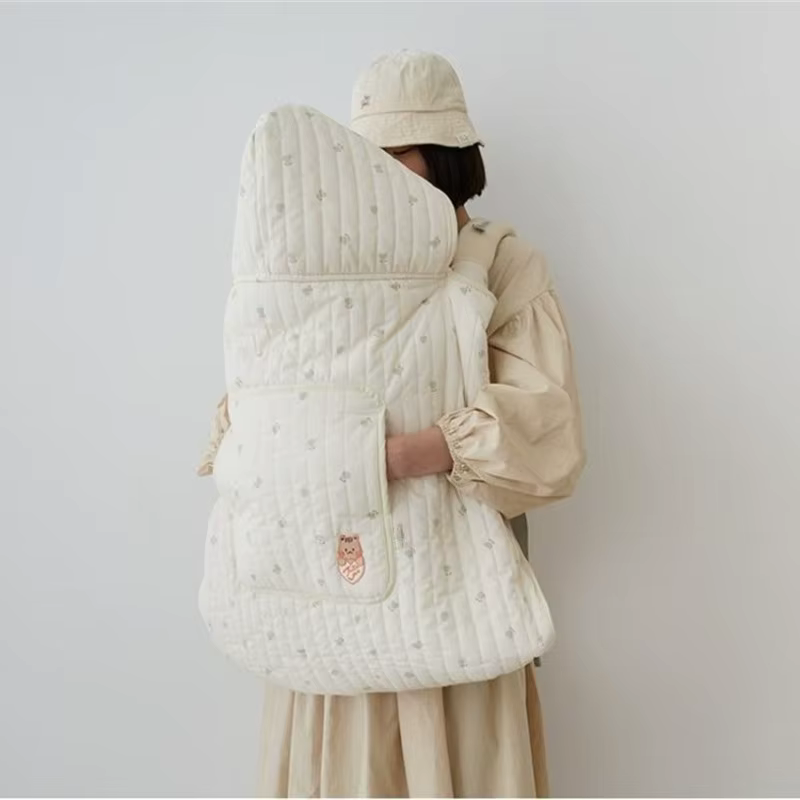 Poncho de lana suave cortaviento para bebé y cochecito