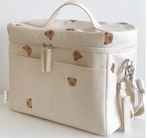 Bolsa térmica de oso para cochecito infantil, portátil - imagen 5