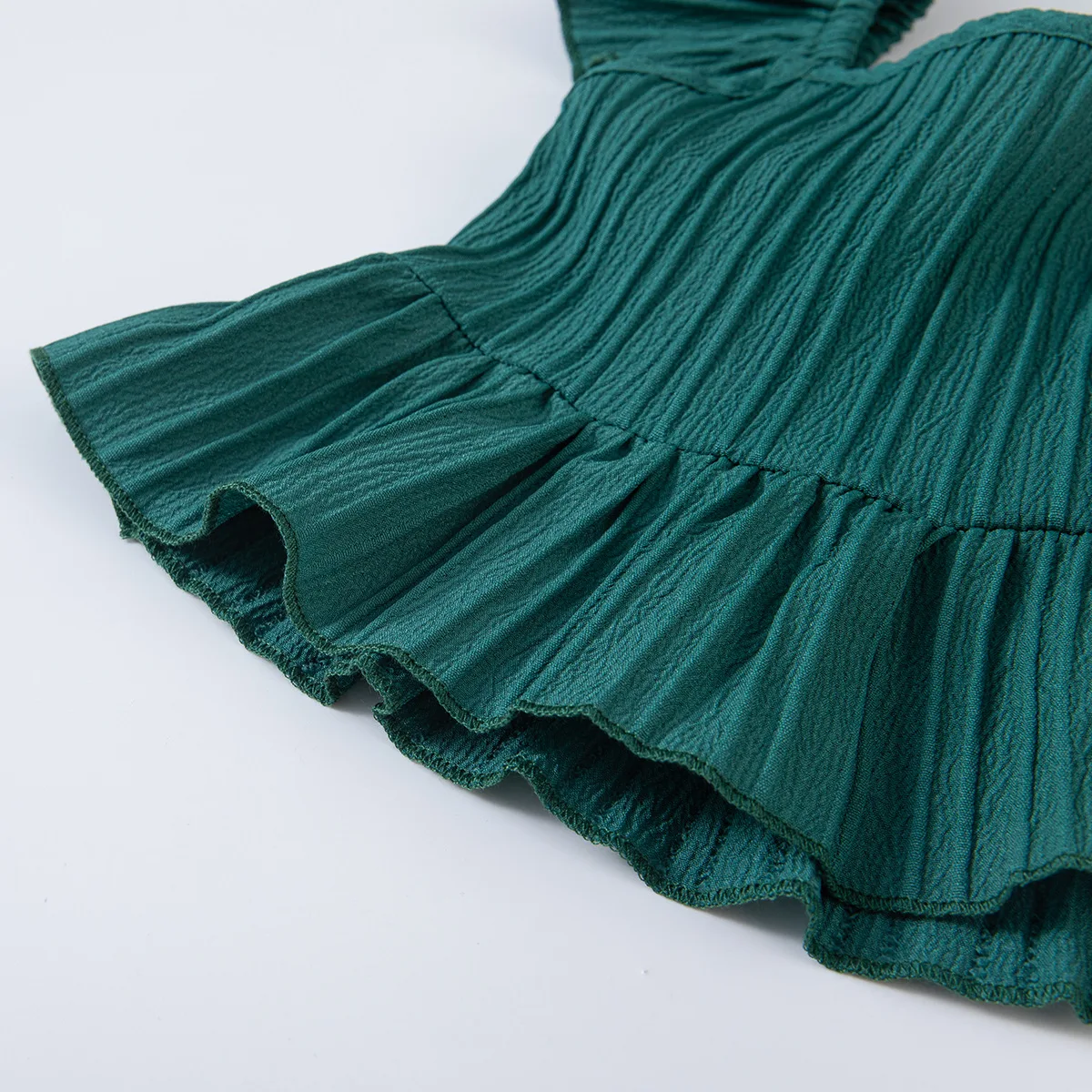 Conjunto de verano niña Somenie: blusa cuello Peter Pan y pantalón - imagen 3
