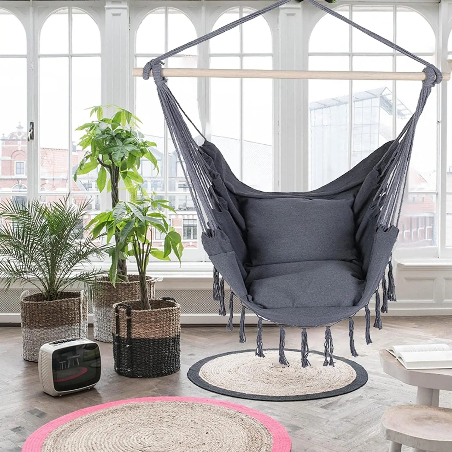 Hamaca de algodón tejida a mano para niños – Diseño boho - imagen 5