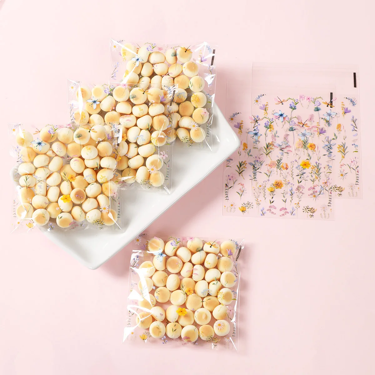 Bolsa de regalo floral para fiesta de nacimiento infantil - imagen 5