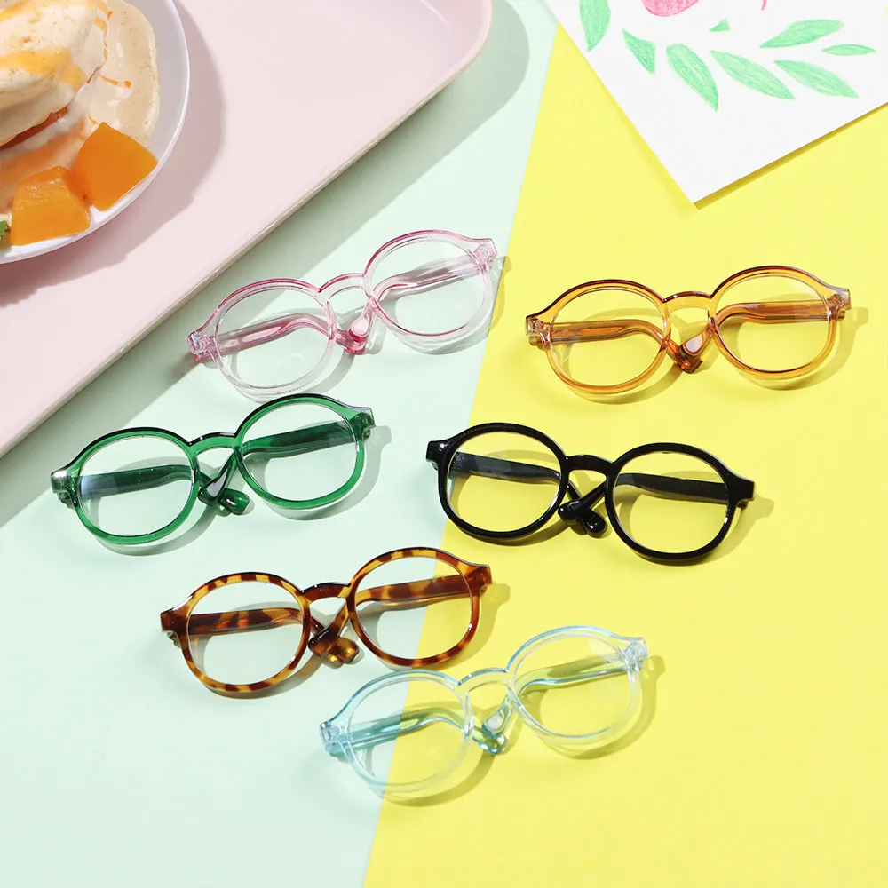 Gafas de peluche redondas estilo caramelo para muñecas - imagen 2