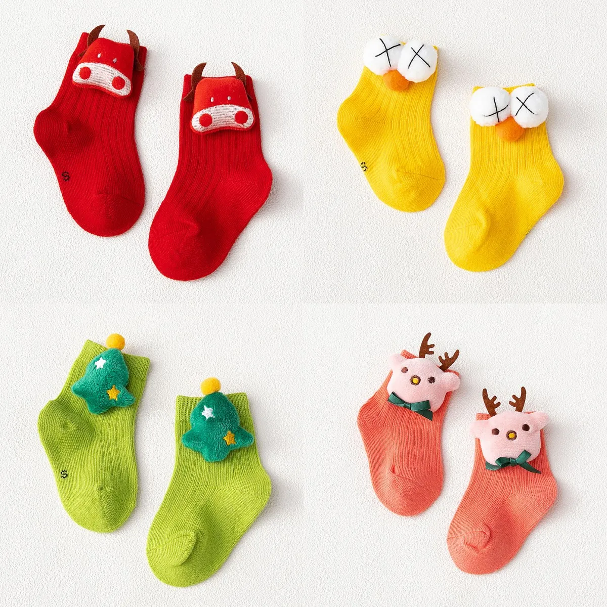 Calcetines suaves de algodón con dibujos para bebé - imagen 4