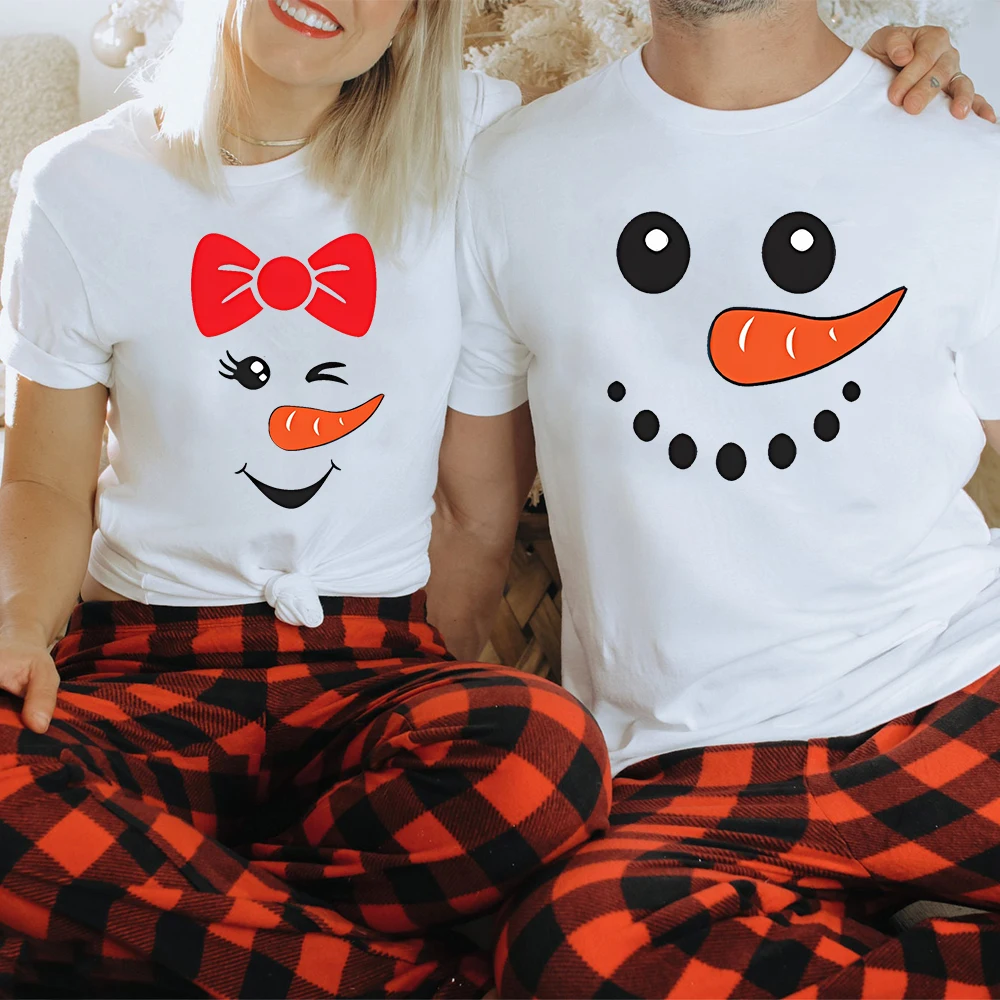 Camisetas a juego Navidad para familia – Muñeco de nieve infantil - imagen 4