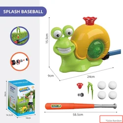 Aspersor giratorio de caracol para jardín – Juguete acuático verano
