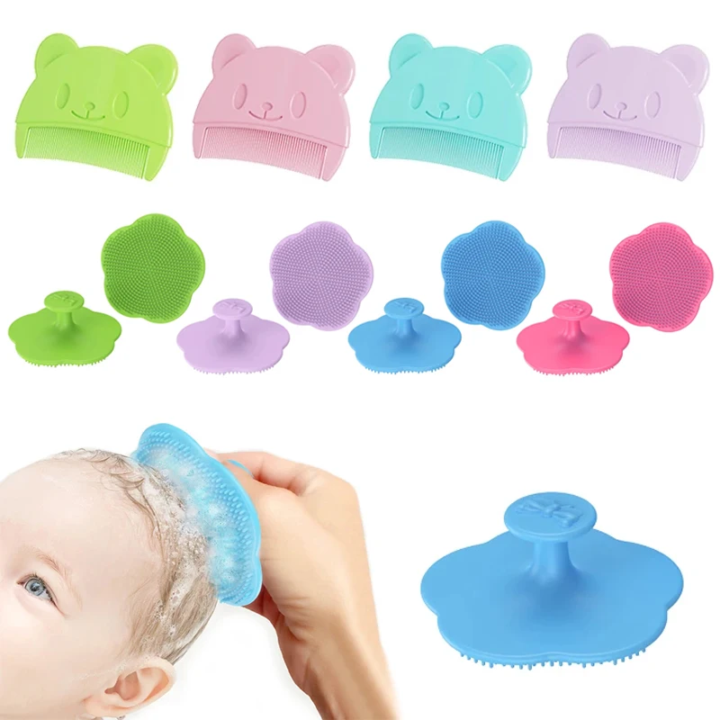 Peine fetal de silicona para bebé – Masajeador suave para baño - imagen 5