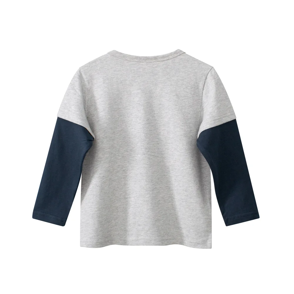 Camiseta manga larga niño con diseño aspecto dos piezas urbano - imagen 4