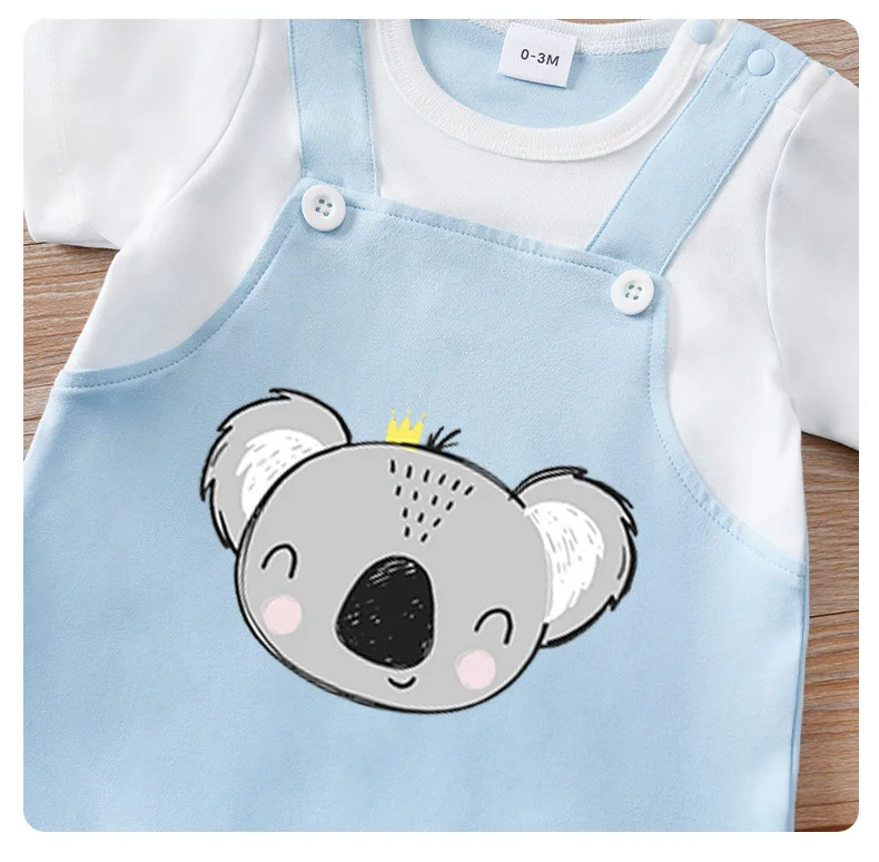 Diseño de koala azul en pijama mono infantil