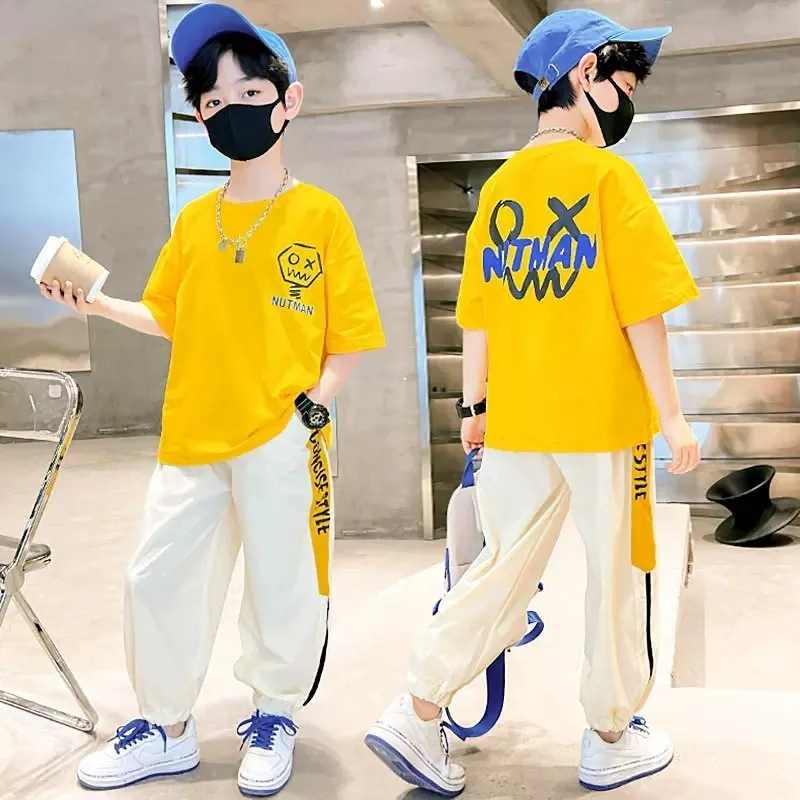 Conjunto de verano para niño con camiseta manga corta y pantalón - imagen 2