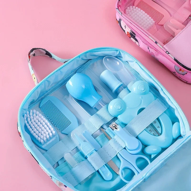 Kit de cuidado del bebé para uñas y cabello, portátil con bolsa - imagen 2