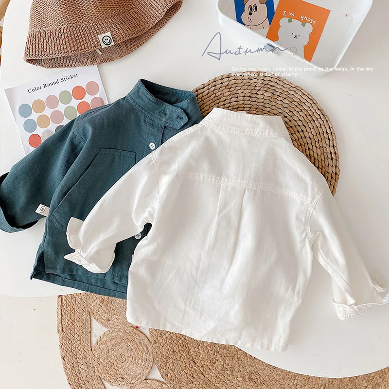 MILANCEL Camisa de primavera para niños con gran bolsillo - imagen 3