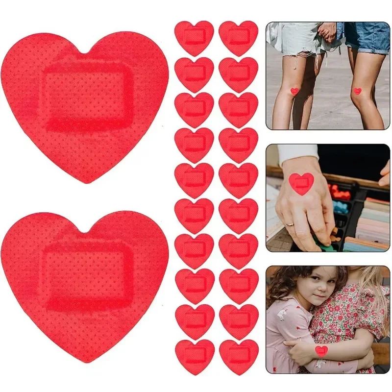 Tiritas decoradas corazones y labios rojos para niñas - imagen 3