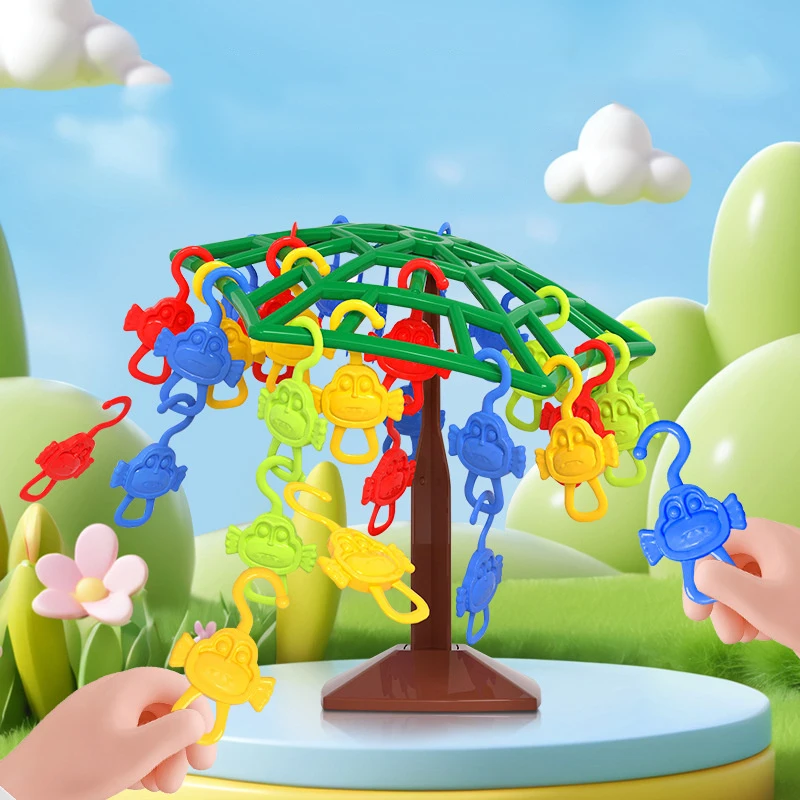 Juego de mesa de equilibrio con monito trepador educativo - imagen 2