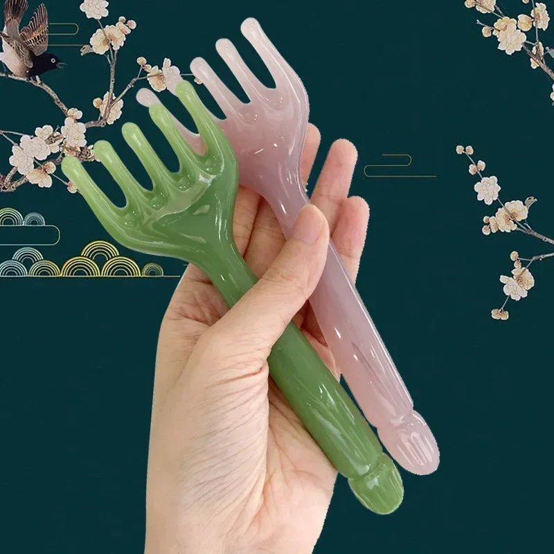 Vvocci Gua sha masajeador de resina para cuello y cuero cabelludo - imagen 4