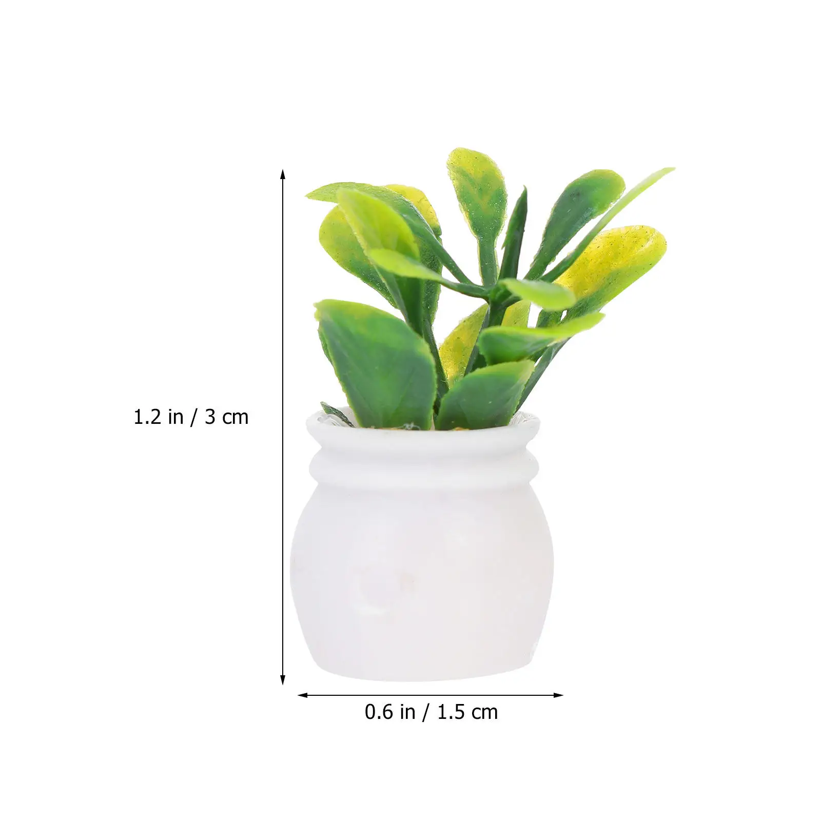 Plantas artificiales mini en maceta de plástico, decoración - imagen 4