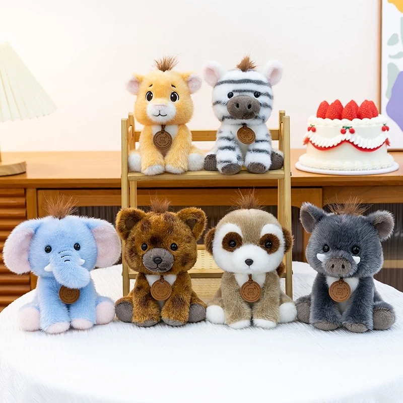 Peluche realista de león, suave, regalo para Navidad y cumpleaños - imagen 2