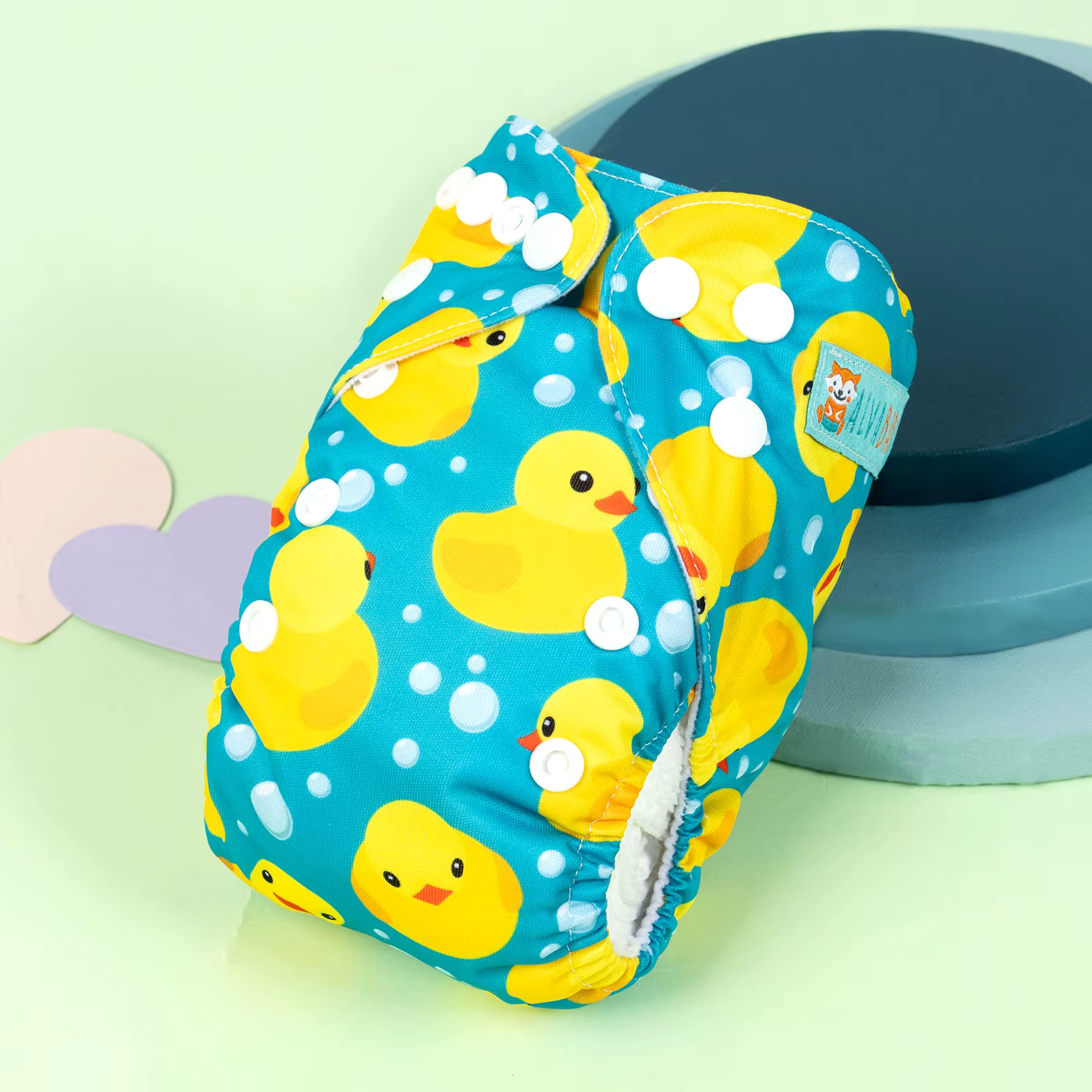 ALVABABY Pañal tela reutilizable neonatal todo en uno con insertos bambú - imagen 3