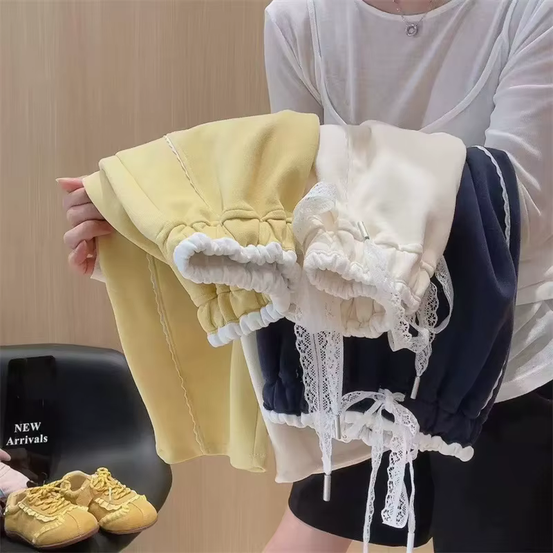 Pantalones de encaje para niña estilo chándal de primavera - imagen 3